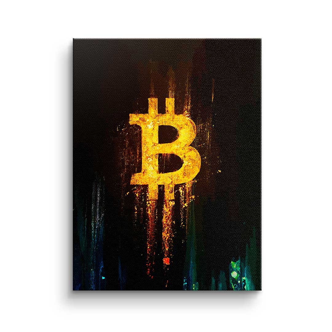 GLOWING BITCOIN