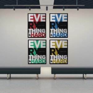 EVERYTHING IS HARD BEFORE IT IS EASY