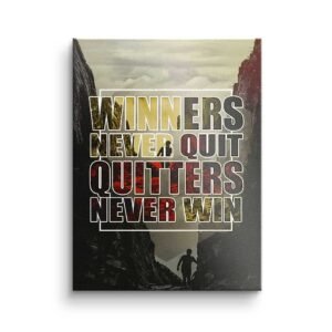 WINNERS NEVER QUIT